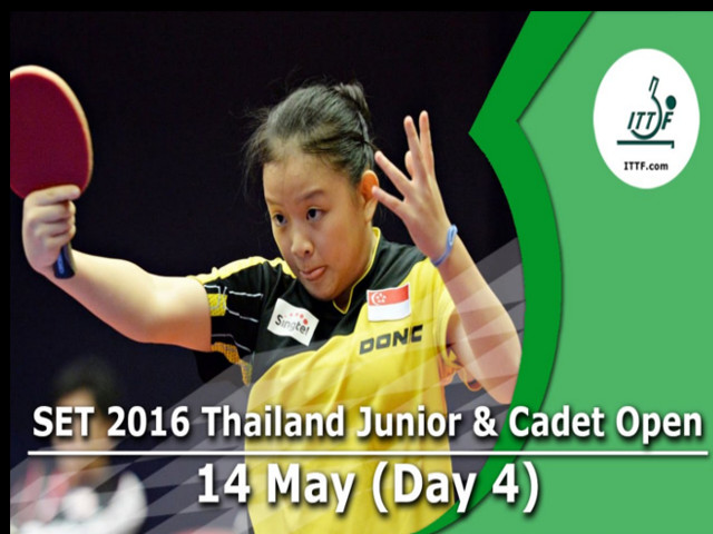 Singapore Scored 5 Bronzes at the SET 2016 Thailand Junior & Cadet Open-ITTF Golden Series Junior Circuit,11 May 2016 – 15 May 2016, Bangkok, THAILAND