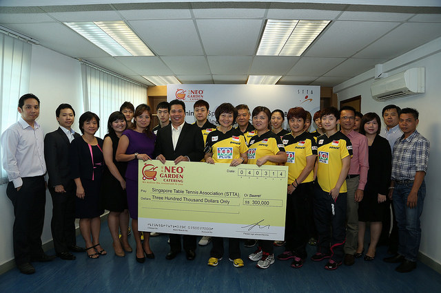 NEO Garden Catering Supports Singapore Table Tennis With $300,000 Cash Sponsorship