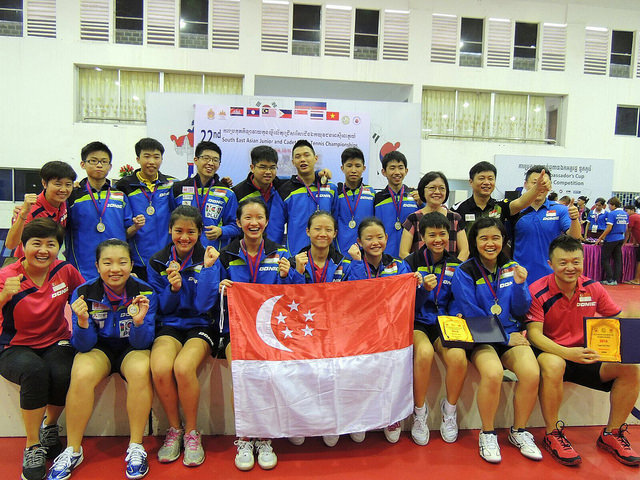 Singapore Bagged An Outstanding Medal Tally At The 22nd South East Asian Junior & Cadet Table Tennis Championships 2016