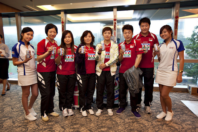 100Plus Proudly Sponsors the Singapore National Table Tennis Teams