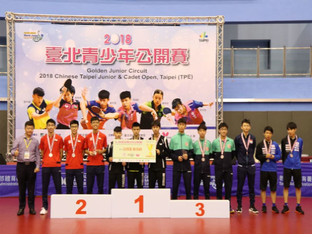 Singapore bagged 1 silver and 1 bronze in the team event at the 2018 Chinese Taipei Junior & Cadet Open-ITTF Golden Series Jr.Circuit, 22 to 26 Aug 2018