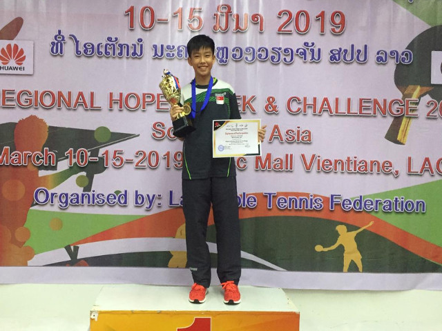 Victory at the Regional Hopes Week (South East Asia), 10 to 15 March 2019, Vietiane Laos