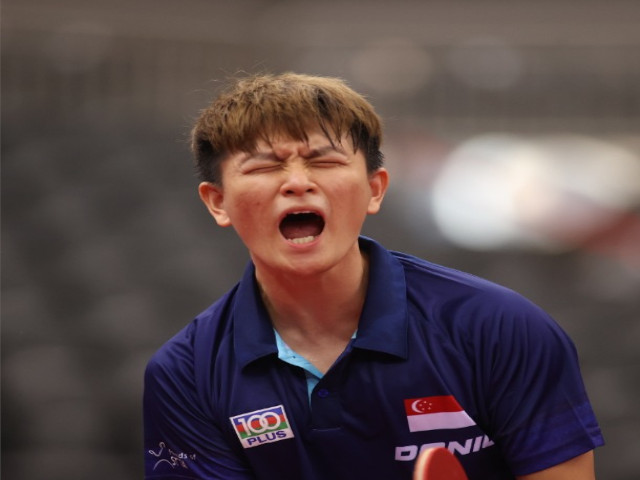 Clarence Chew becomes the first Singapore-born paddler to qualify for the Olympic men’s singles event.