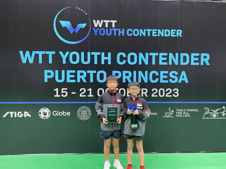 Singaporean Table Tennis Youths Excel at World Table Tennis Youth