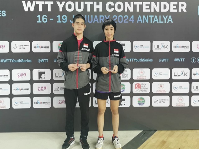 Loy siblings clinch joint-3rd in Boys and Girls U17 Singles at WTT Youth Contender Antalya 2024