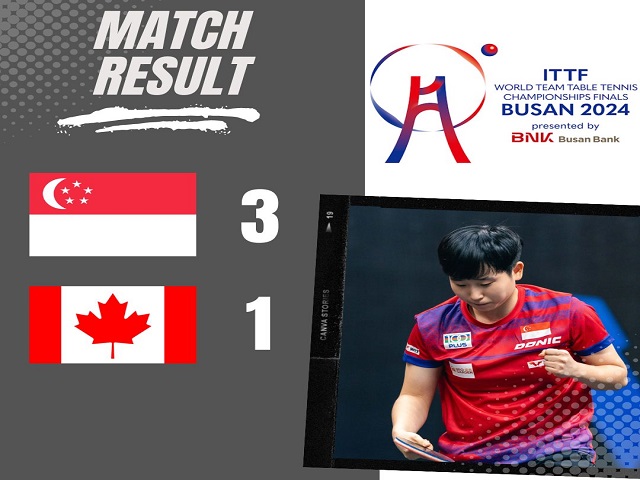 Singapore women’s team clinch first victory at World Team Table Tennis Championships