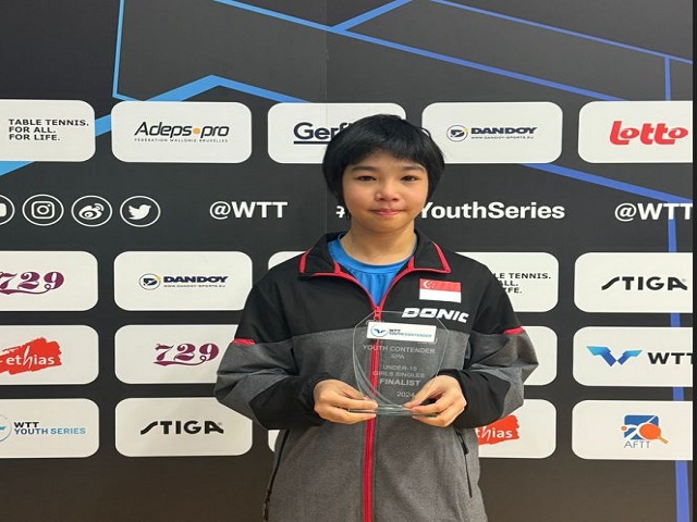 Ming Ying finishes runner up in U15 Girls Singles in Spa
