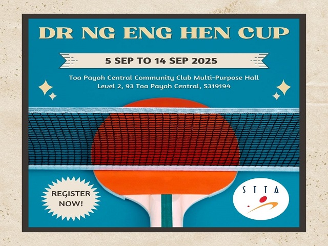 Registration for Dr Ng Eng Hen Cup 2025 now open!
