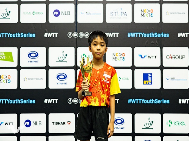 Luke wins U11 Boys Singles in Slovenia