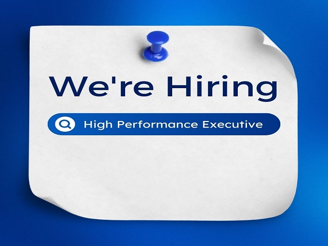 We are hiring: High Performance Executive