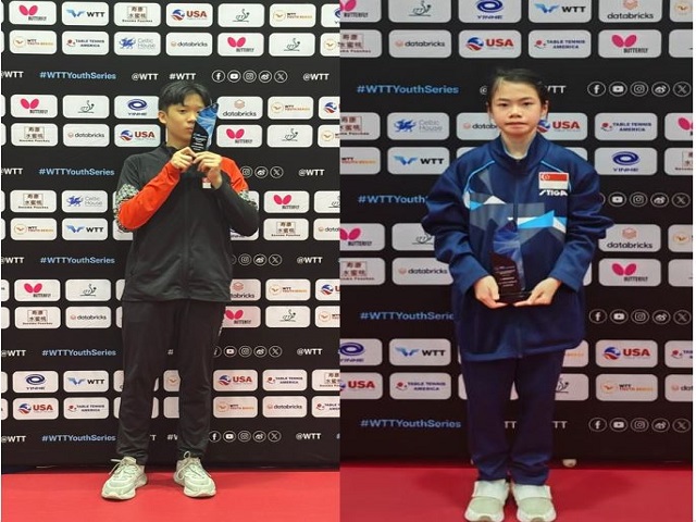Double Delight! Benjamin and Cai Yin capture their first-ever WTT Youth Series titles!