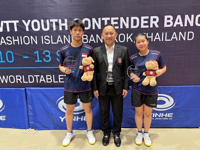 Bronze for U15 Mixed Doubles pair in Bangkok