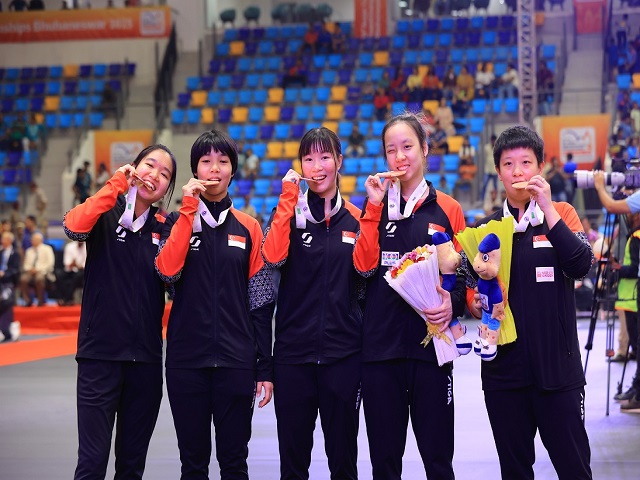 Singapore Women clinch bronze at Asian Table Tennis Team Championships