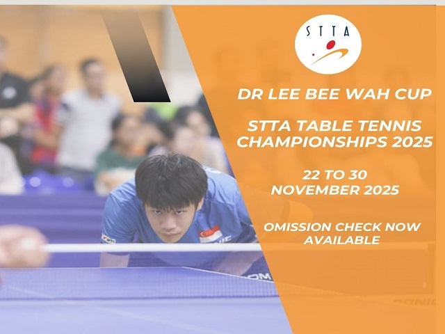 Omission check for Dr Lee Bee Wah Cup 2025