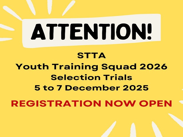STTA Youth Training Squad 2026 Selection Trials