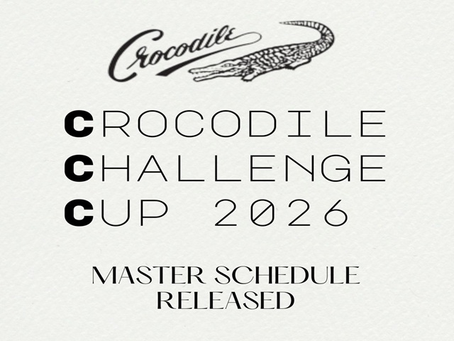 Master Schedule released for Crocodile Challenge Cup 2026