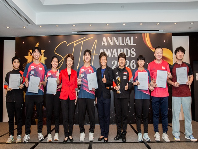 Singapore Table Tennis Celebrates Stellar Year at STTA Awards Night